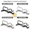 GIRASOLE HOME® 2 x Adjustable Double Curtain Pole Brackets for