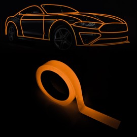 JnTech Luminous Tape, Fluorescent Tape, High Brightness, Width 0.8 inches (2 cm), Length 32.8 ft (10 m), Glow Tape, Glow in the Dark Tape, For Power Outages, Long Luminous, Luminous, Safety Tape,