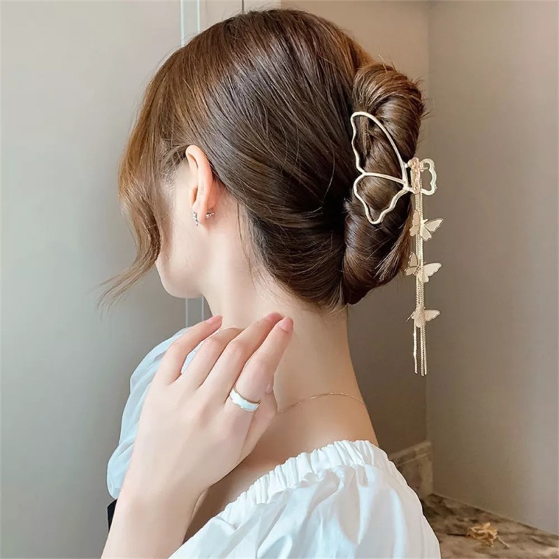 Govssing Pinzas Para Cabello Mujer Niña Mariposa Metal Horquilla 5pzs