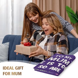 Craftique Gifts for Mum, Mum Birthday Gifts Throw Blanket, Mum Gifts from Daughter Son, Mother Gifts, Best Mum Gifts for Valentine's Day, Mothers Day, Christmas, to My Mum Blanket 60”x50”