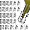 Tessco 24 Pcs Stainless Steel Champagne Stopper Reusable Bottle Sealer
