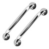 2pcs Sturdy Stainless Steel Bath Grab Bar 220LBS Pull Force
