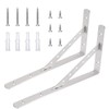 Dluno Solid Shelf Brackets 16 Inch, L Brackets Heavy Duty,