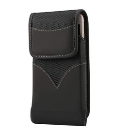 DFV mobile - Holster Case Cover Nylon with Rotating Belt Clip for Infinix Smart 4c (2019) - Black
