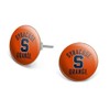 Syracuse University Orange Novelty Silver Plated Stud Earrings