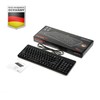 Perixx PERIBOARD-220H US, Wired Compact USB Keyboard with 2 Hubs