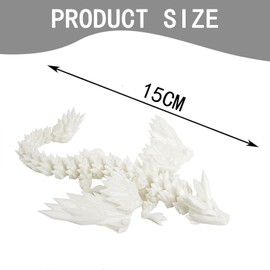 ZWWOGE 2 Pieces 3D Printed Dragon Toy Realistic Movable Dragon Figures Flexible Joints Home Decoration Desk Toy Home Office Decoration Dragon Figures