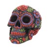 Nemesis Now Sugar Blooms Skull Figurine 18cm Black, Resin, One
