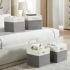 SOCOHOME Fabirc Cube Storage Boxes,25x25x25cm Foldable Storage Baskets for Organizing