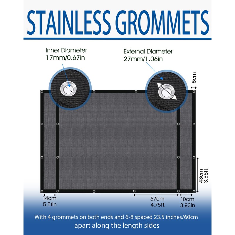FoundGo 7'X 16' Dump Trailer Tarp Kit, Heavy Duty Dump