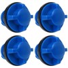 Blue Pack of 4 Cooler Drain Plugs Knob for RT*C