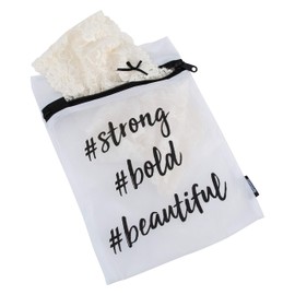 Laundry 360 3 Piece Printed Mesh Wash Bags, Multi Size Laundry Bag for Delicates, Zipper Close