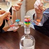 Kikkerland – Rainbow Wine Rings & Stopper - Multi Colour