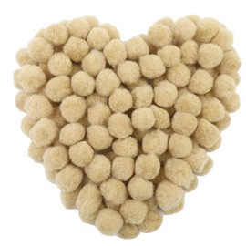 MORFEN 150 Pcs Pom Poms, 1 Inch Bright Beige Craft Pom Poms, Fuzzy Pompom Puff Balls, Small Pom Pom Balls for DIY Arts, Crafts Projects, Mother's Day Gift, Home Decorations