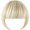 XRACEPHOL Blonde Bangs Clip in Thick Natural Full Front Neat