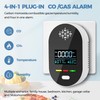 Carbon Monoxide Detectors,Plug in CO and Natural Gas Detector, Combination