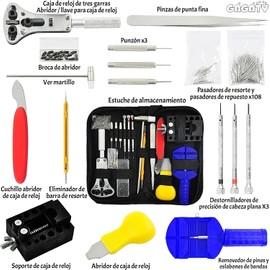 Kit de Reparación de Relojes 147 en 1 GAGATY para Mantenimiento Profesional