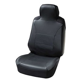Bonform 4020-10BK Seat Cover, Leather Shape, Light/Normal Car, Front Seat, High Back Type, Antibacterial, Deodorizing, Black