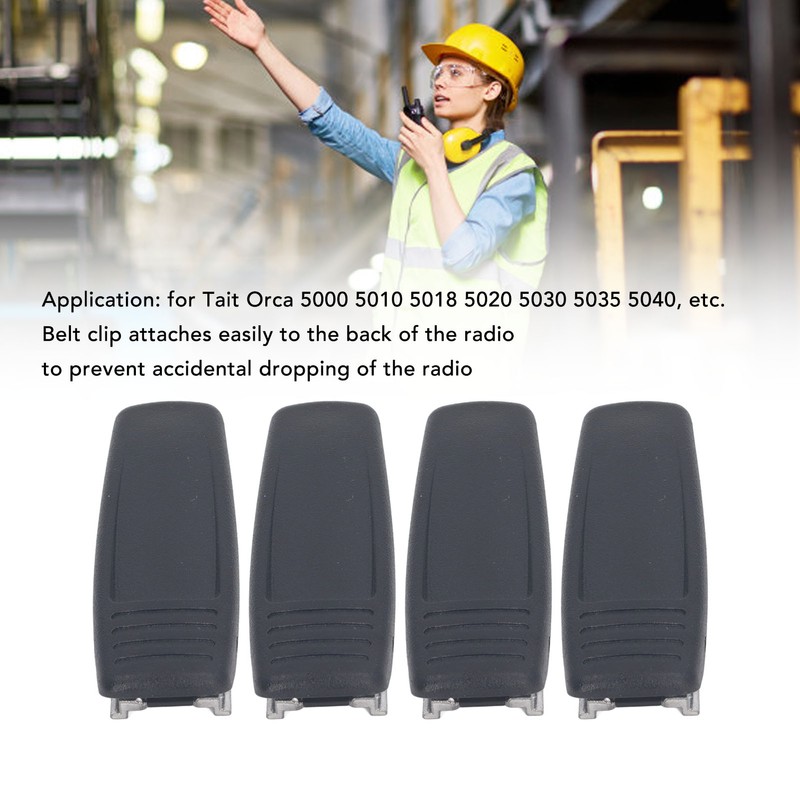 4PCS Portable Radio Belt Clip Handsfree Convenient Securely Hold for