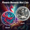 ACGZQY Phoenix Memento Mori Coin – Memento Vivere Coin Stoic
