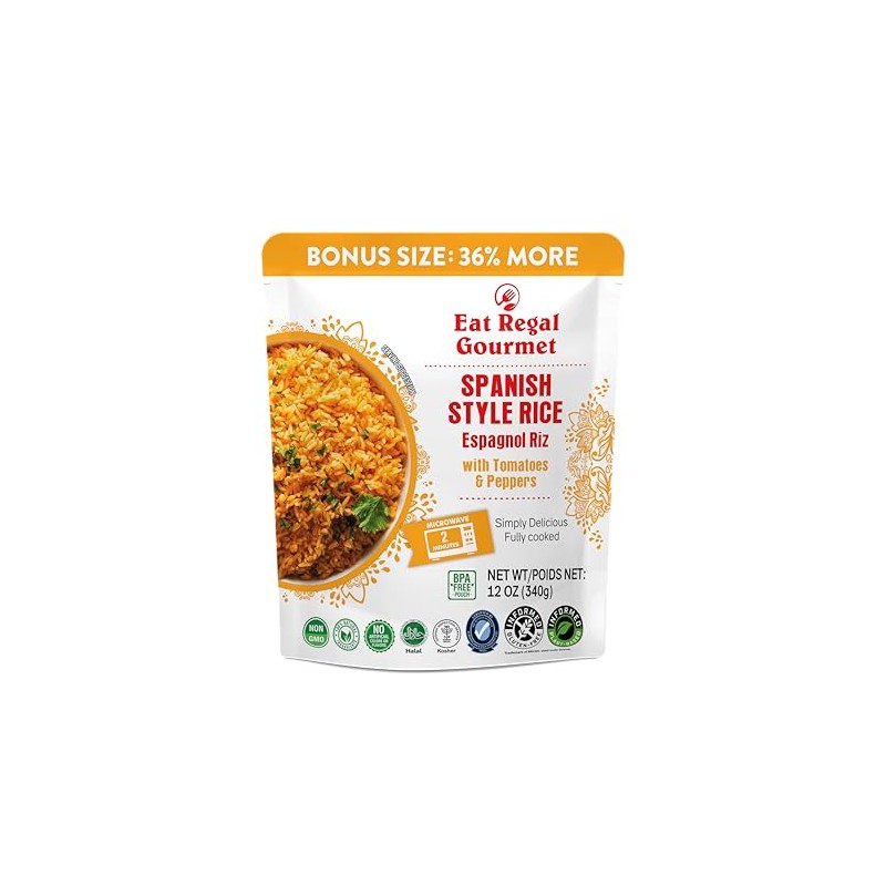 Eat Regal Spanish Rice, Ready to Eat Ancient Grains Blend,