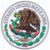 Unbranded Mexico Flag Logo Embroidered Patches 3" Diameter iron-on
