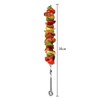 Barbecue Skewers, 10 PCS Flat Long Reusable Steel Metal Skewers