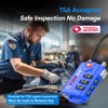 Bright Colors, TSA Approved Luggage Locks 4 Pack, Re-settable Combination
