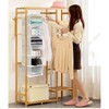 YINGGG 6-Shelf Heavy Duty Fabric Hanging Wardrobe Storage Organiser with