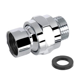 Shower Connector G1/2 Shower Head Swivel Ball Adapter Adjustable Copper Showers Head Holder Universal Showers Arm Extension Component(Color:Silver)