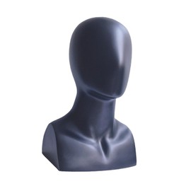 MagiDeal Mannequin Head Holder Professional with Shoulder Manikin Head Wig Showing Stand for Necklace Wig Making Styling Shopping Mall , Black