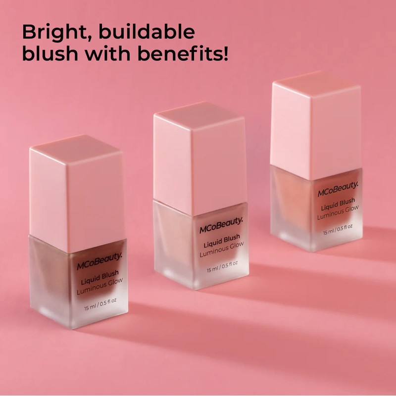 MCoBeauty Luminous Glow Liquid Blush - Bella Vita (Dusty Rose)