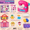 vamei Mini Sewing Machine Toy for Girls, Electric Sewing Machine