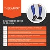 THERASPORT Athletic Recovery Socks - 15-20mmHg Mild Compression Sport Socks