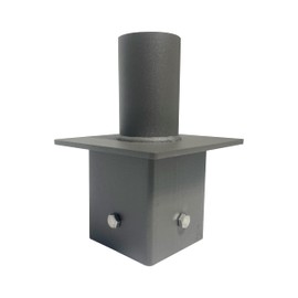NEW SOONLED 3.5'' Square Tenon Adaptor for 4'' OD Square Pole, Mounting Bracket Accessories for Outdoor Shoebox Lighting,Street Light,Parking Lot Light with Slip Fitter Mount(2 3/8inch)