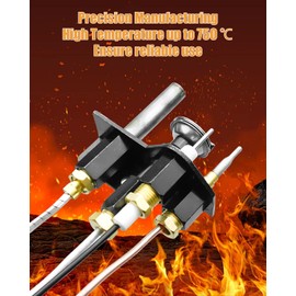 OCHIKI Gas Fireplace Pilot Assembly Fit for Lennox Elite Merit Astria Direct Vent Fireplaces and Stoves, 36" Red and White Thermopile 24" Thermocouple, Replace 69L18 108084-03