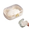 Pokmill Soap Case, Soap Dish with Lid, Soap Box, Solid