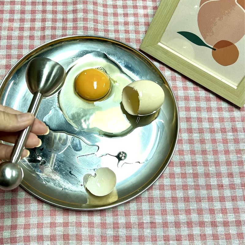 Egg Header, Egg Holder, Egg Shell Opener, Egg Shatter, Stainless