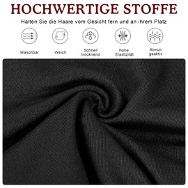 Risipu 8 Stück Haarband Damen，Elastischer Antirutsch haarbänder,Weiches Breit Headband，Modisches Stirnband Damen Sport für Yoga, Laufen, Sport, Fitness, Waschen