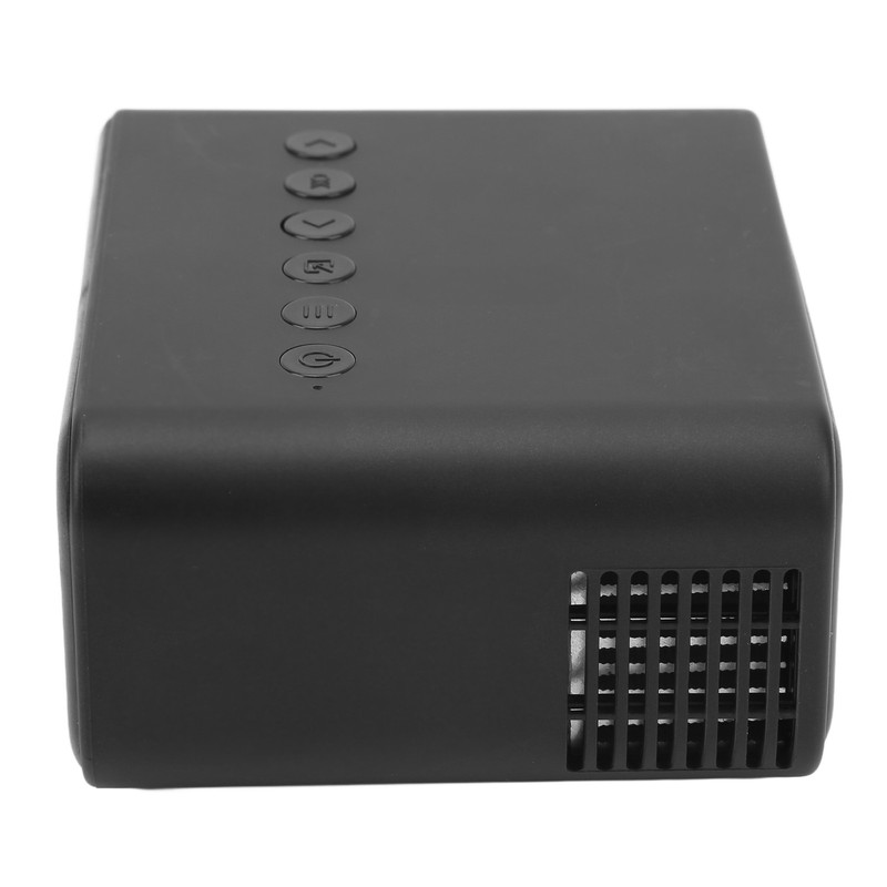 Mini Projector Black 1920x1080 Remote Control Inbuilt Speaker USB Powered