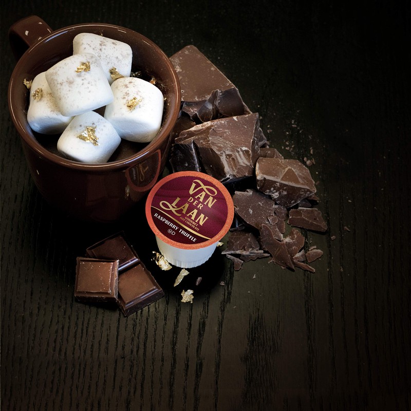 Van Der Laan Chocolate Hot Cocoa Pods, Raspberry Truffle Gourmet