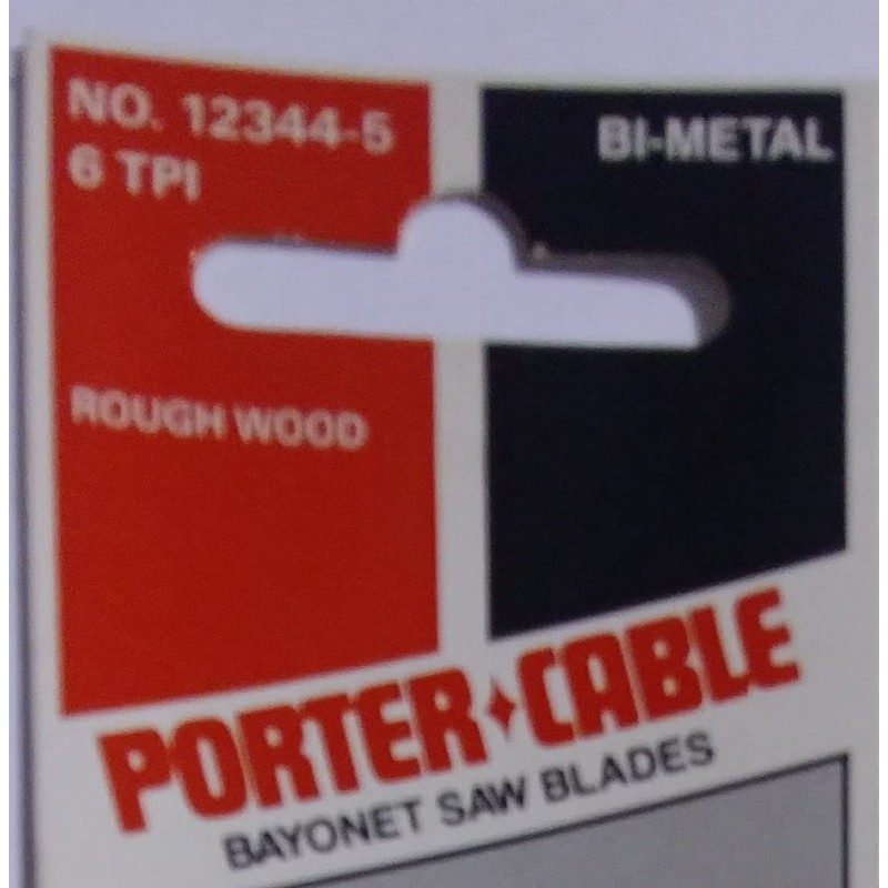 Porter Cable 12344-5 Bayonet Saw Blades