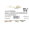 #8 ID x 3/8 OD Solid Brass Flat Washer (100