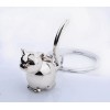 Unbranded 3D Cat Silver Charm Pendant Key chain Gift KeyChain