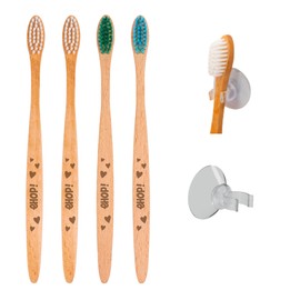 Zahnbürste aus französischem Holz – umweltfreundliche Bürsten – hergestellt in Frankreich (weich, Erwachsene 4)