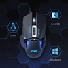 C303 RGB Backlit Wired Gaming Mouse with 7200DPI Optical Sensor,