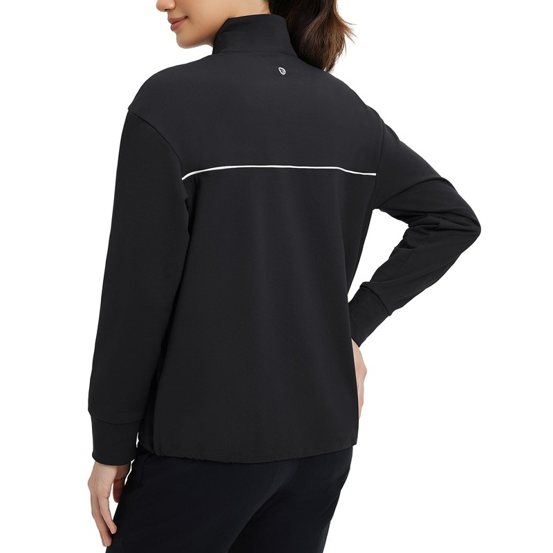 baleaf Women's Fleece Pullover Golf Water Resistant Half Zip Running