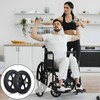 MUXHEL 2 Pcs Walker Wheels Replacement, 8 Inch Solid Wheelchair