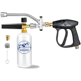 Foam Cannon for Pressure Washer, Selkie Foam Cannon Dual Connector Accessory Kits,Pressure Washer Gun for Car Washing and Cleaning
