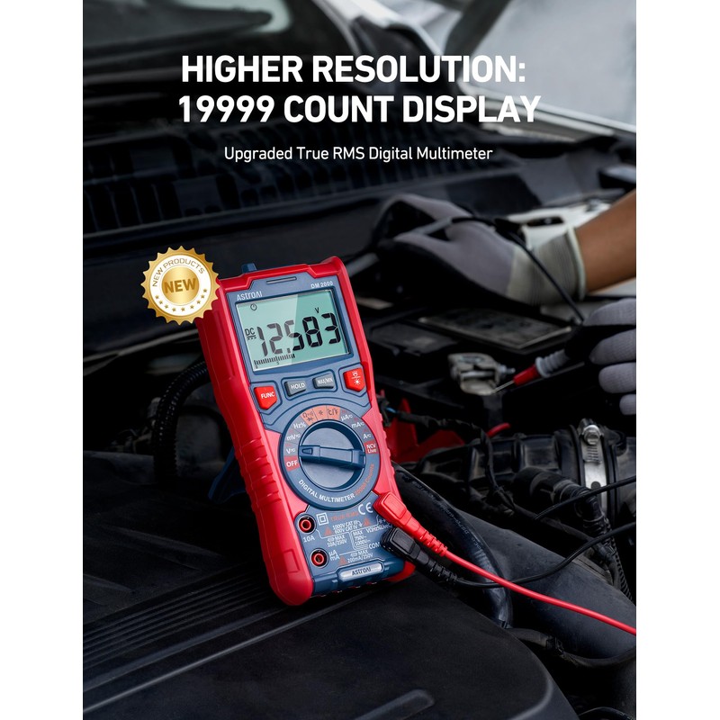 AstroAI Digital Multimeter Tester TRMS 20000 Counts with Higher Resolution